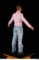  George Lee blue jeans pink shirt standing whole body 0014.jpg